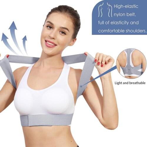 ZITY Adjustable Posture Corrector For Women Men Upper Back Brace Belt Shoulder Lumbar Support