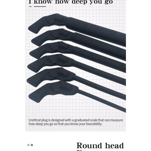 Silicone Urethral Toys/Dilator/Stimulator/Sounding/Expander Catheter Urethra Penis Plug For Male Mastuburator Horse Member