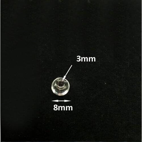 20pieces per lot 8mm glass globe with 3mm hole Glass bottle loket empty vial pendant jewelry findings empty wishing ball