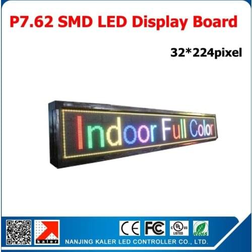 Scrolling message 244x1708mm long led message advertising billboard p7.62 full color display electronic LED screen panel
