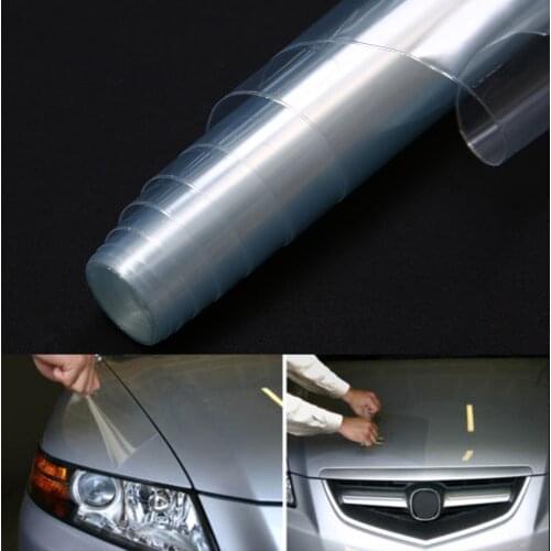 Universal 1pc 30x120cm /12"x48" Light Clear Car Smoke Headlight Fog Light Tint Film Vinyl Wrap Part