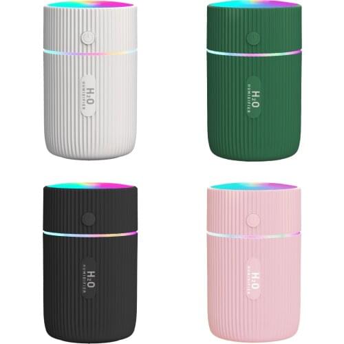 320ML Air Humidifier Aroma Essential Oil Diffuser Mini Quiet Humidifier With Auto Shut Off USB Aromatherapy For Car Home Office