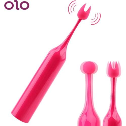 OLO 10 Frequency G-Spot Vibrator USB Charging Lick Clitoris Vagina Stimulator Nipple Massager Masturbator Sex Toys for Women