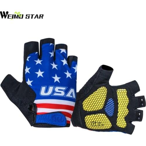 Weimostar USA Cycling Gloves Half Finger Shockproof Gel Pad bike gloves luvas para ciclismo Breathable MTB Bike Gloves