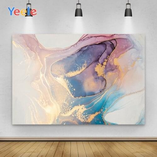 Yeele Photophone Luxury Colorful Marble Golden Lines Vinyl Background Backdrop Props Baby Shower For Children Studio Shoot Decor