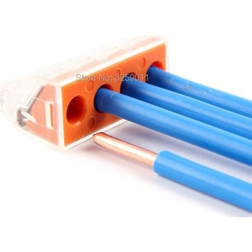 1PCS 773-174 PCT-104D Push in wire connector For Junction box 4 pin Cable conductor terminal block 14-10 AWG