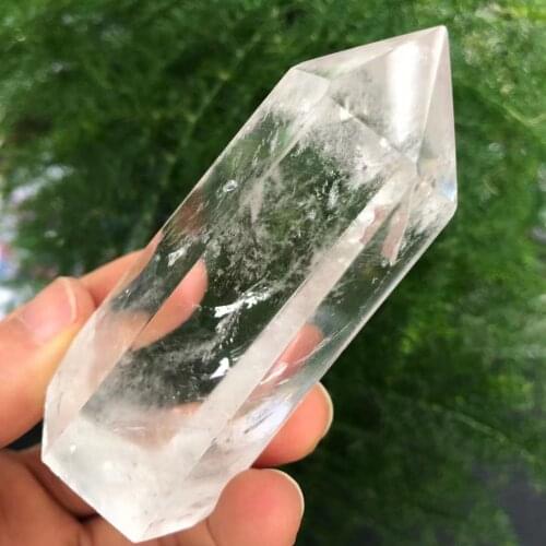 1pc Natural Crystals White Clear Quartz Tower Point Energy Reiki Stone Room Home Office Aquarium decoration accessories Gemstone