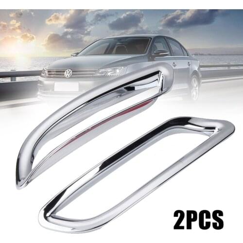 2pcs/set Chrome Rear Tail Fog Light Frame Cover Trim For Toyota Camry 2018