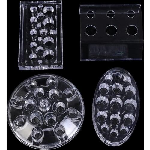 4 Types Acrylic Tattoo Ink Cup Stand Holder Permanent Makeup Microblading Pigment Tattoo Storage Caps