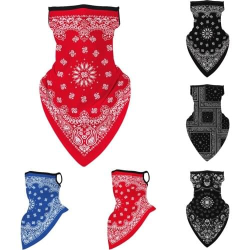 Unisex Print Seamless Outdoor Seamless Riding Mask Neck Protection Mask Motorcycle Earmuffs Headband Magic Scarf Dropshipping