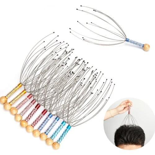 Head Scratching Massager Relieve Headache Fatigue Dredge Meridians Promote Hair Growth Stimulate Blood Circulate Massage Tool