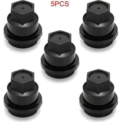 Hot sale 5Pcs 24mm Black Wheel Lug Nut Cover Cap Replacement 15661036
