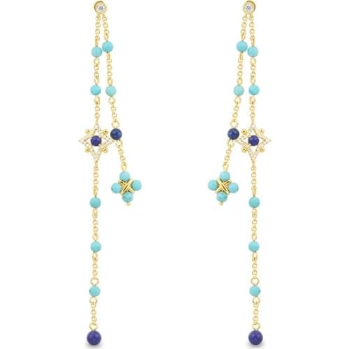 Hot selling 925 sterling silver multi-star shape new summer pendant earrings