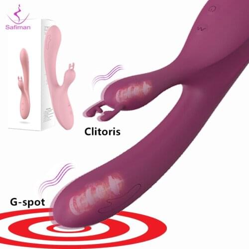 Adult Toys Dildo Vibrator Sex Toy Double Rod Masturbation Rabbit Vibrator Utensils Adult Sex Product Vibrator for Women