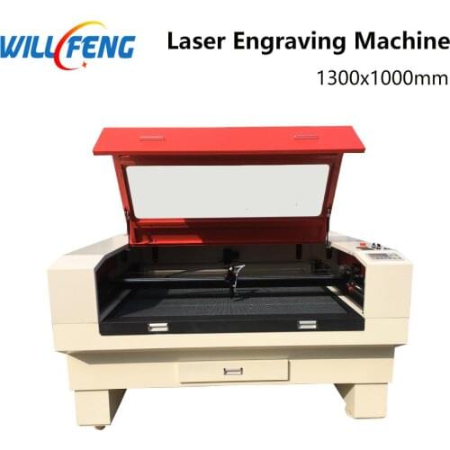 Will Feng 1300*1000mm 80W 100W Co2 Laser Cutter Engraving Machine Linear Rail Honeycomb Table Chiller For Cut Cloth And Leather