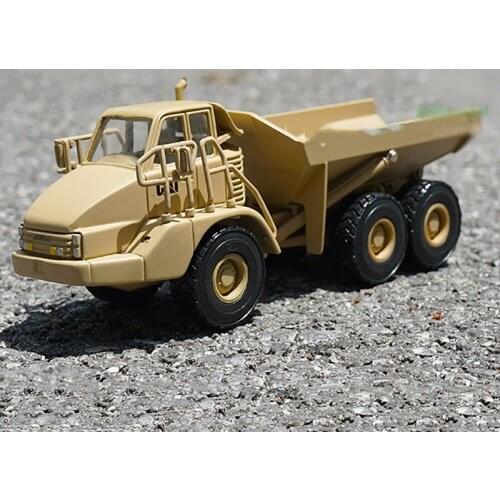 Diecast 1:50 Scale Alloy American Truck Model Yellow Metal Delicate Gift Site Scene Collection Decoration Display Ornament Show