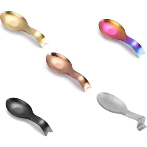 Brushed Finish Stainless Steel Spoon Countertop Spatula Ladle Holder Exquisite Kitchen Utensil Spoon Rest Holder Dishwasher