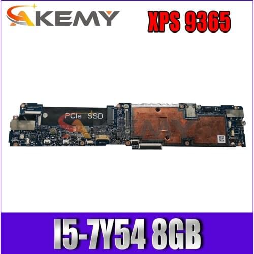 Akemy I5-7Y54 8GB FOR DELL XPS 9365 Laptop Motherboard BAZ80 LA-D781P CN-0MGHWM MGHWM Mainboard 100% tested