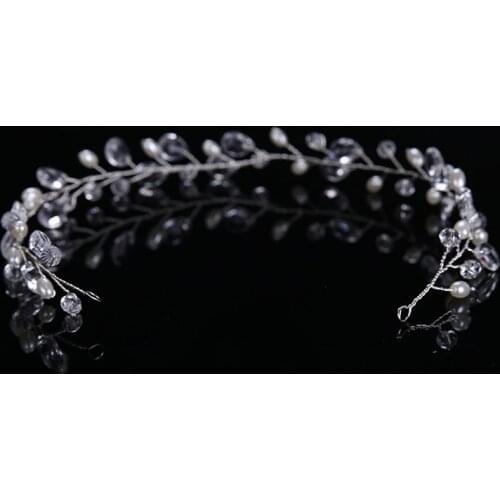 Fashion Women Tiara Hair Comb Crystal Bouquet Bridal Wedding Party Hair Accessories NIN668