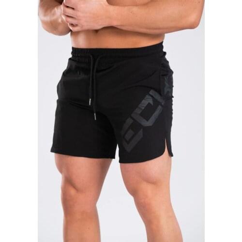 Mens Shorts Men Casual Beach Shorts Bodybuilding Fitness Short Sweat Quick Dry Big Letter Print
