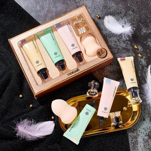 New Makeup Foundation for Asian Women, Basic Makeup, Concealer Combination Powder Puff Makeup Kit
