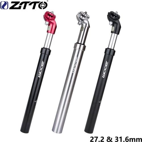 ZTTO MTB Bike seat post seatpost 27.2 31.6*350mm Suspension seatpost Travel Seatpost Shock Absorber damping Seatpost aluminium