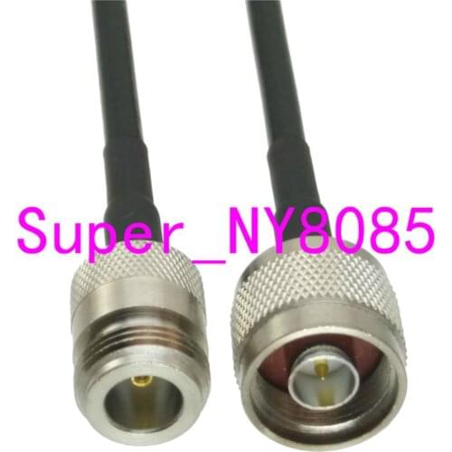 RG58 Cable N Male Plug to N Female Jack Connector RF Coaxial Jumper pigtail Straight 6inch~10M