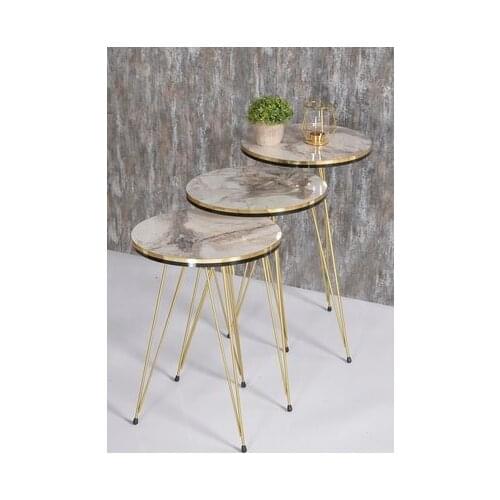 Modern Zigon coffee table Double Gold Wire coffee tables table basse furniture living room table