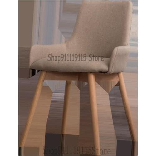 Solid Wood Chair Dining Chair Modern Simple Family Nordic Restaurant Adult Creative Desk Stool Back Computer Chair