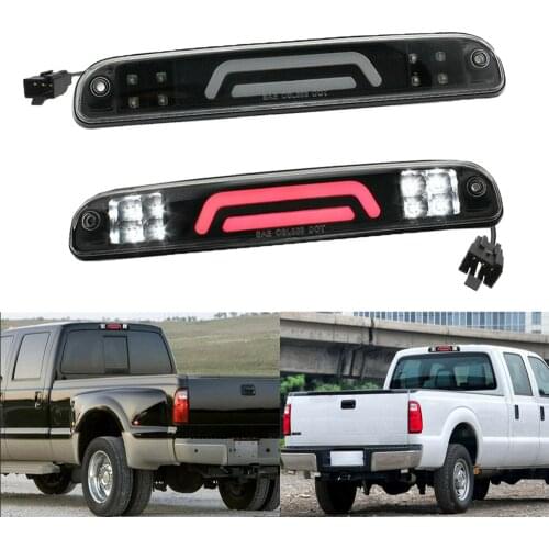 Super Bright LED Third 3rd Brake Light Black For Ford F-250 SD F-350 SD F-450 SD F-550 SD 1999-2016 Ford Ranger 1993-2011 12V