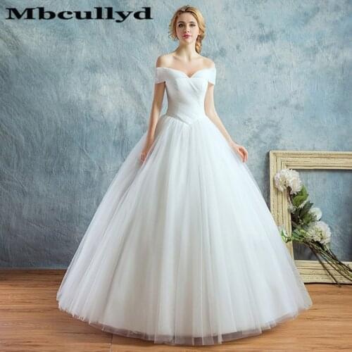 Mbcully Saudi Arabia Off The Shoulder Wedding Dress 2020 Ball Gown Sweetheart Bridal Gowns Floor Length Vestido De Noiva novia