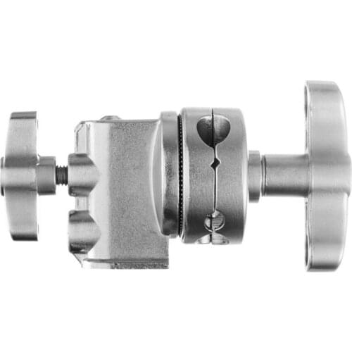 JABS Stainless Steel Heavy Duty Grip Head C-Type Photography Ic Head Turntable Mounting Adapter for Light Stand