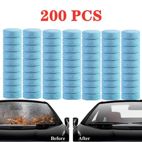20/50/100/200 Pcs Car Effervescent Washer tablet Auto Window Cleaning Car Solid Wiper Fine Windshield Glass Cleaner Accessories