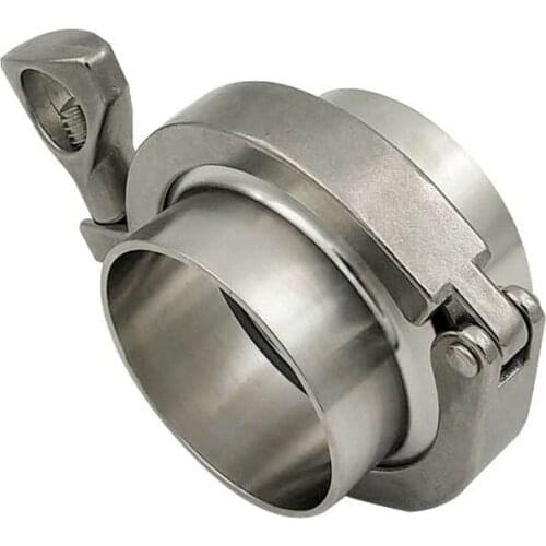 Pipe Fitting Set Pipe OD 102mm SS304 Sanitary Weld Ferrule Flange 4" Tri Clamp with PTFE Gasket