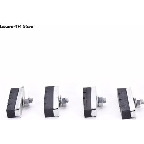 4Pcs/Set Vintage Classic Bike Brake Blocks For Bicycle Cycling Caliper V-Brake Pads Braking Shoes Holder Hot Selling