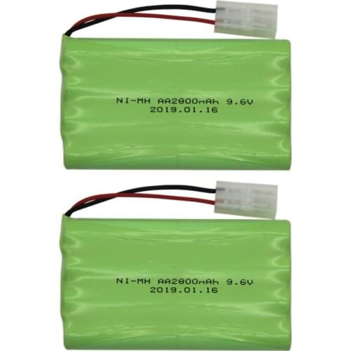 2pcs 9.6V 2800mAh NI-MH Battery Remote Control Toys Electric toy security facilities electric toy AA battery 9.6v battery group