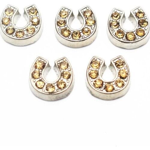 20Pcs/Lot Yellow Pink White Crystal Good Luck Floating Charms Hand-made DIY for Glass Lockets