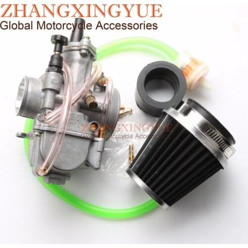 30mm carburetor & 50mm Retrofit Air Filter for PWK OKO KOSO GY6 Scooter ATV 125cc 150cc 200cc 250cc