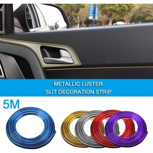5m car style interior trim Strips Stickers and Decals Interior Mouldings Decoration Strips For Cars Auto Accessories