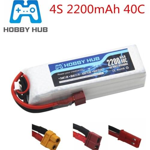 14.8V 2200mAh 40C Battery for RC Cars Boats Helicopters Quadcopters spare parts 14.8v Rechargeable 4S Lipo Battery T plug