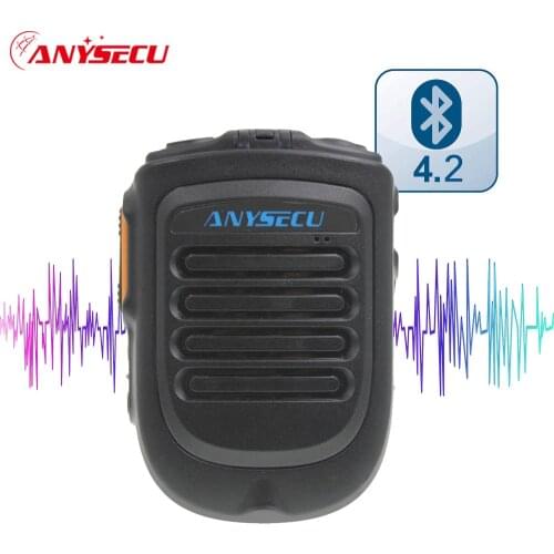 Anysecu Handheld Wireless Bluetooth-compatible PTT Microphone B01 for 3G 4G Network Radio Android Mobile Phone REAL ZELLO