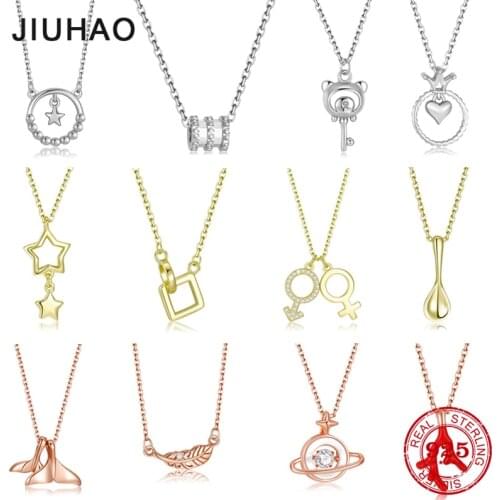 Authentic 100% 925 Sterling Silver Pocket Watch European Classic Round Shape Style Pendant Necklaces for Women Jewelry