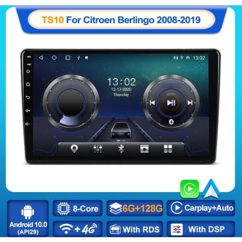 MEKEDE TS10 for Citroen Berlingo 2 B9 2008 - 2019 Car Radio Multimedia Video Player Navigation GPS Android 10 No 2din 2 Din Dvd