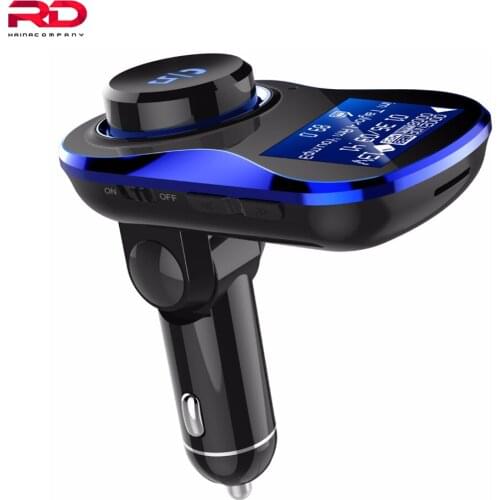 Haina Handsfree car Charger Modulator Bluetooth MP3 Player with 1.4 inch Large LCD Scree with TF Card Slot