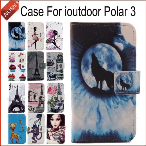 AiLiShi Case For ioutdoor Polar 3 Luxury Flip PU Painted Leather Case ioutdoor Exclusive 100% Special Phone Cover Skin+Tracking