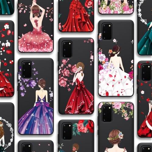 Flower Girl Case for Samsung Galaxy S21 A51 S20 A50 A71 A70 A12 A21S S10 S9 S8 A20 A30 S10e Note 20 10 9 8 Plus Ultra Lite TPU