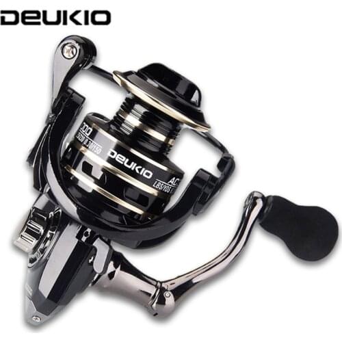 DEUKIO Metal 5.2:1 Fishing Spinning Reel 8Kg Max Drag AC2000-7000 Ultra Light Saltwater Sea Carp Fishing Rod Spool Wheel Coil