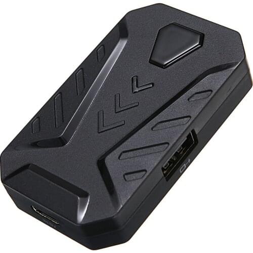 For IOS Android 1pc Black Mini Keyboard and Mouse Converter bluetooth-compatible 4.0 Universal Mobile Phone Adapter Pohiks