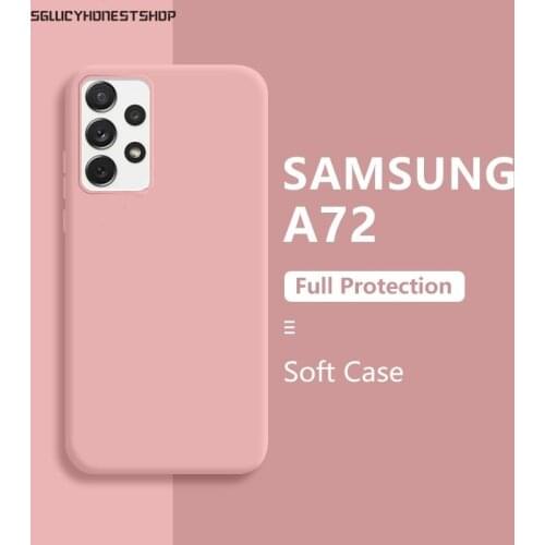 For Samsung A52 A72 A32 A12 A42 5G A71 A51 A70 A50 A21S A31 A41 Liquid Silicone Phone Case For Samsung S20 FE S21 Ultra Coque