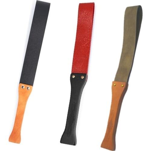 Flogger Bdsm Leather Whip Wooden Handle Fetish Lash For Sex Toys for Woman Adult Games Spanking Bondage Restraints Whips